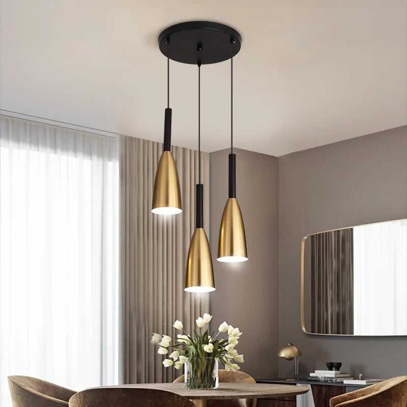 suspension led moderne pour éclairage intérieur élégant
