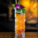 Mug tiki en verre transparent style tropical bar