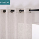 Rideau effet lin rayures style américain salon chambre