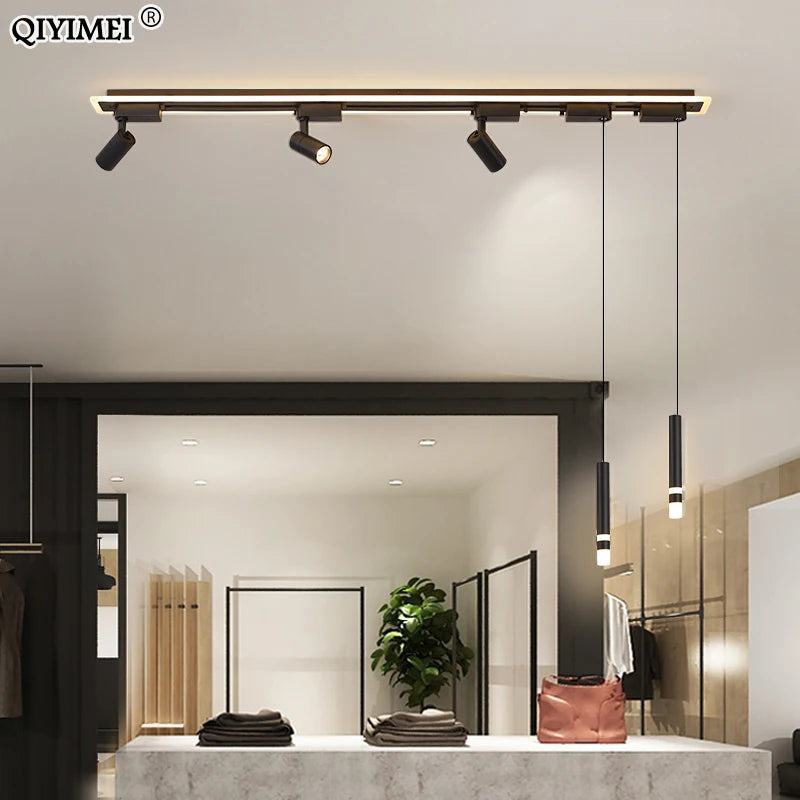 luminaire suspendu led acrylique minimaliste moderne - vue 3 sur 18