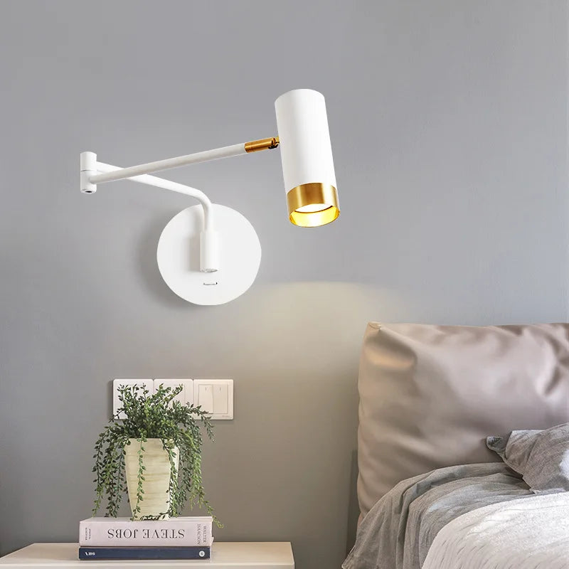 Applique murale extensible avec interrupteur marche/arrêt