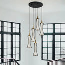 lustre moderne led en cristal pour décoration maison