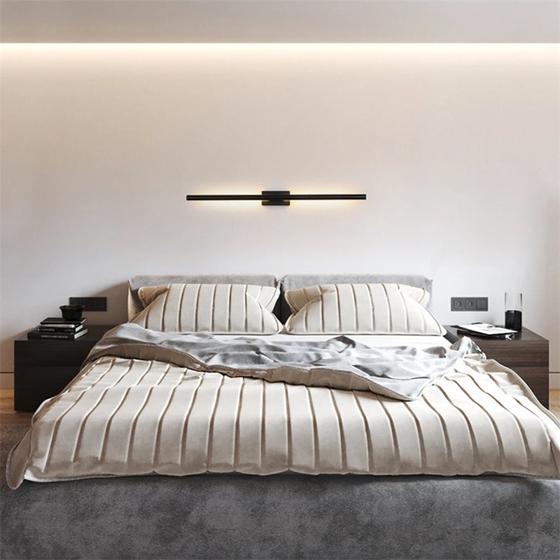 applique murale minimalistes led longue bande pour hôtel