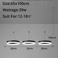 suspension led luminaire acrylique avec télécommande lampara abajur
