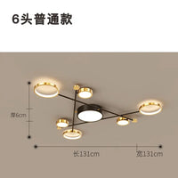 Plafonnier design cadre alu doré LED intérieur