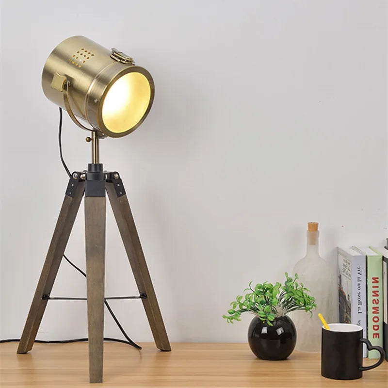 lampadaire nordique en bois massif avec éclairage led moderne - vue 5 sur 10