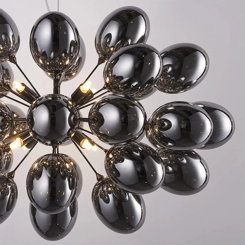 Lustre en verre en forme de raisin postmoderne