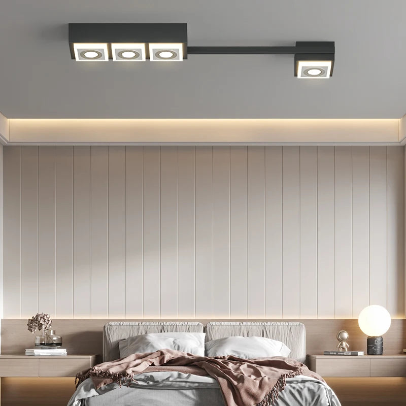 lustre moderne à leds pour éclairage intérieur et décoration - vue 4 sur 9