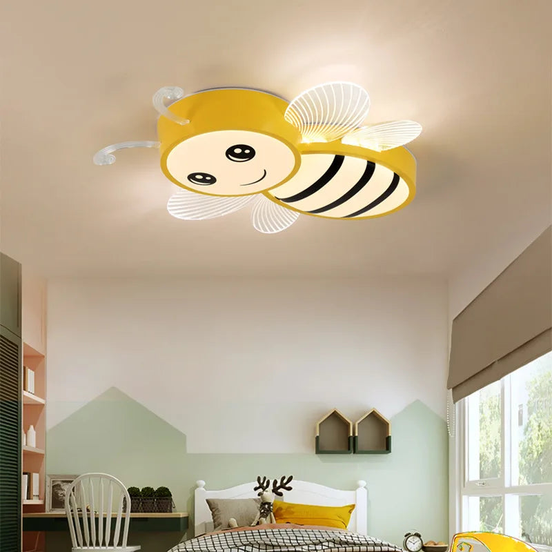lampe led intelligente en forme d'abeille avec intensité réglable - vue 3 sur 9