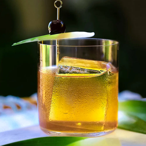 Verre collins léger transparent style cannelé cocktail