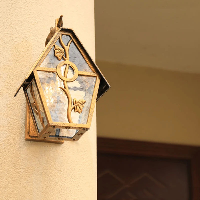 Applique murale led rétro extérieure étanche style européen