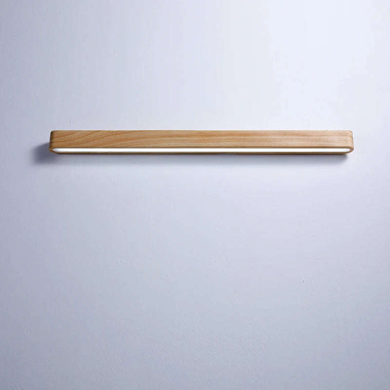 Applique murale led en bois massif design moderne style japonais - vue 7 sur 8