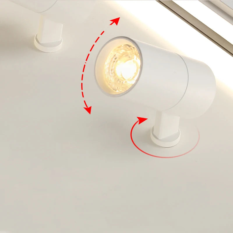 Plafonnier moderne à LEDs lumières pour salon chambre intérieur rond carré Rectangle monté en Surface éclairage - vue 7 sur 16