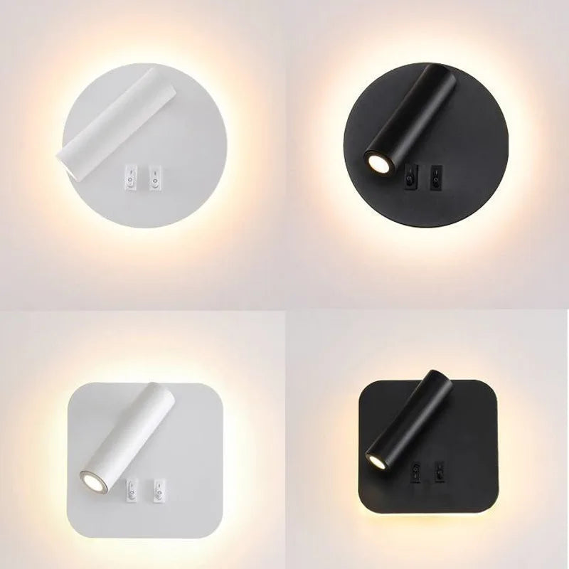 lustre led minimaliste avec interrupteur de projecteur déco - vue 4 sur 14