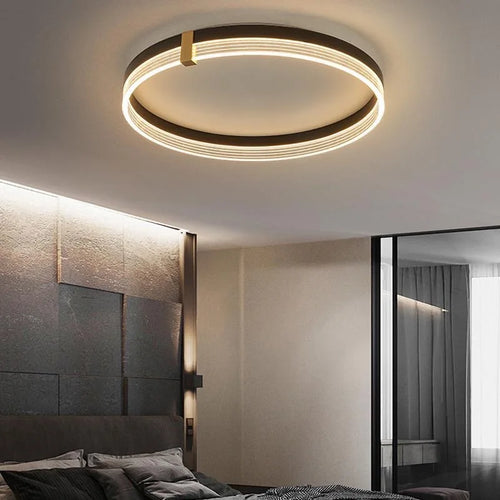 lampe de plafond led minimaliste avec télécommande luxueuse