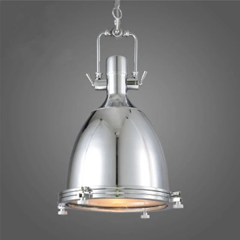 Suspension industriel Vintage en verre E27 - vue 5 sur 10