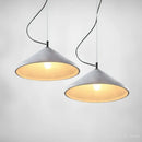 lustre rétro loft design en béton pour restaurant et salon led