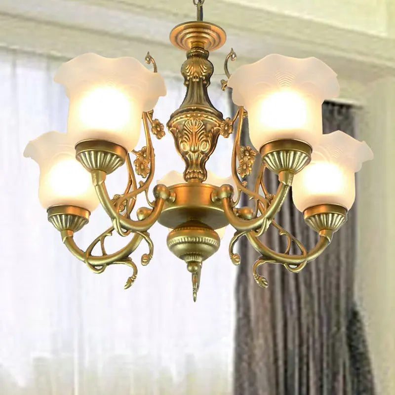 lustre style européen pour éclairage intérieur et décoration maison - vue 7 sur 12