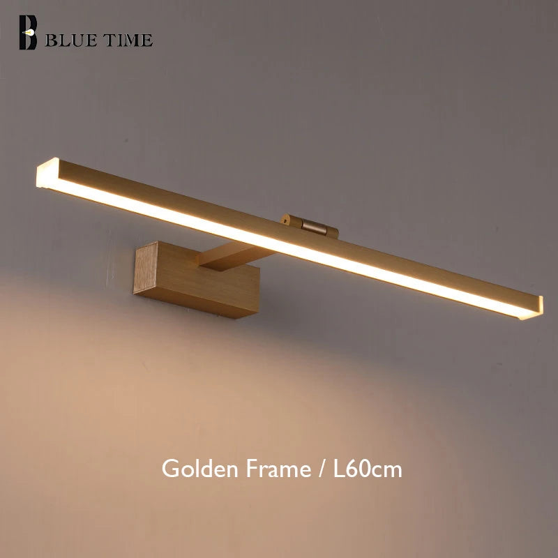 LED miroir lumière moderne applique murale LED lumière pour la maison salle de bain lampe AC90-260V LED luminaire intérieur appliques L120 100 80 60cm