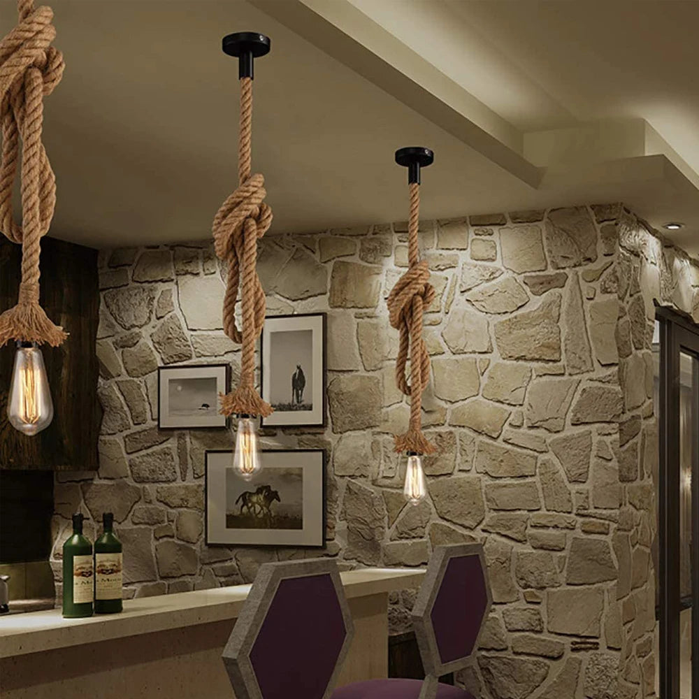 lampe suspension style campagnard vintage loft industriel - vue 3 sur 6