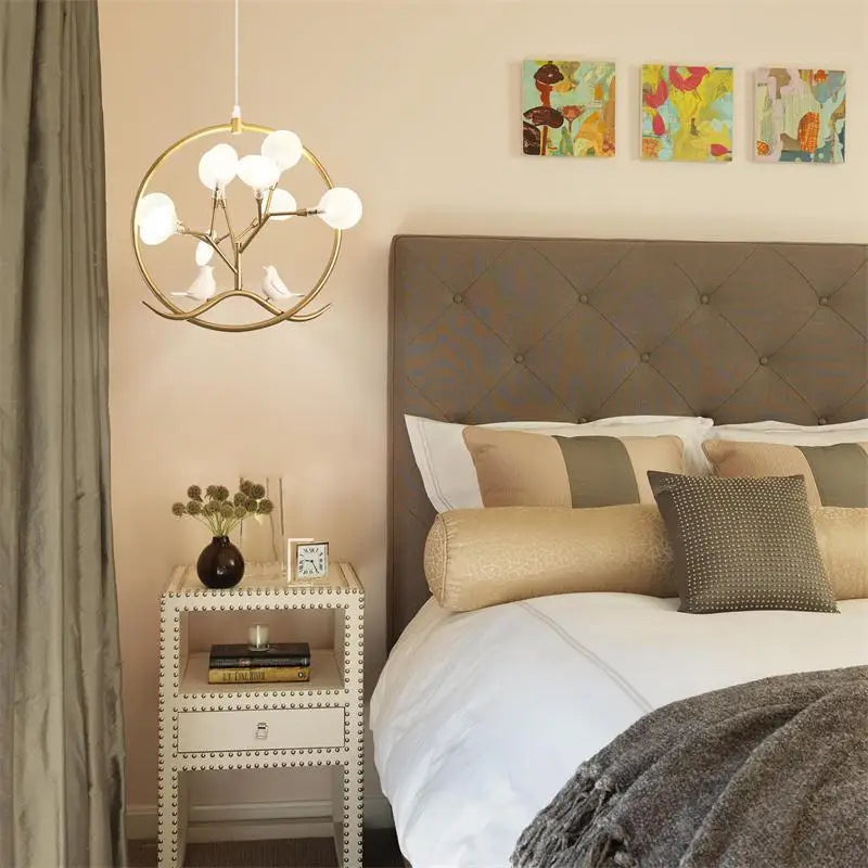 suspension en bois artisanale pour décoration intérieure moderne - vue 5 sur 10