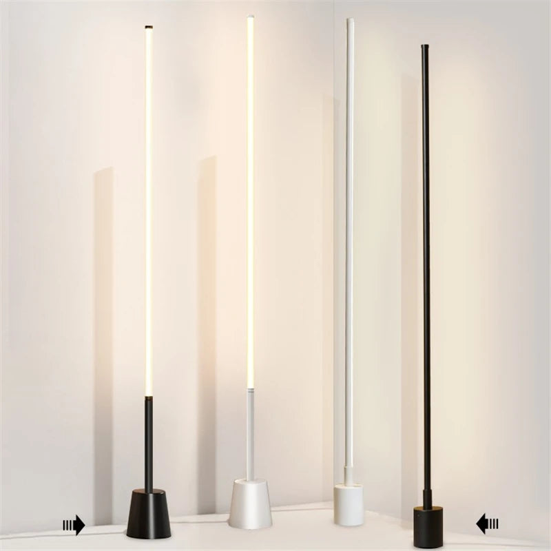 Lampadaire nordique moderne minimaliste super lumineux à 360 degrés