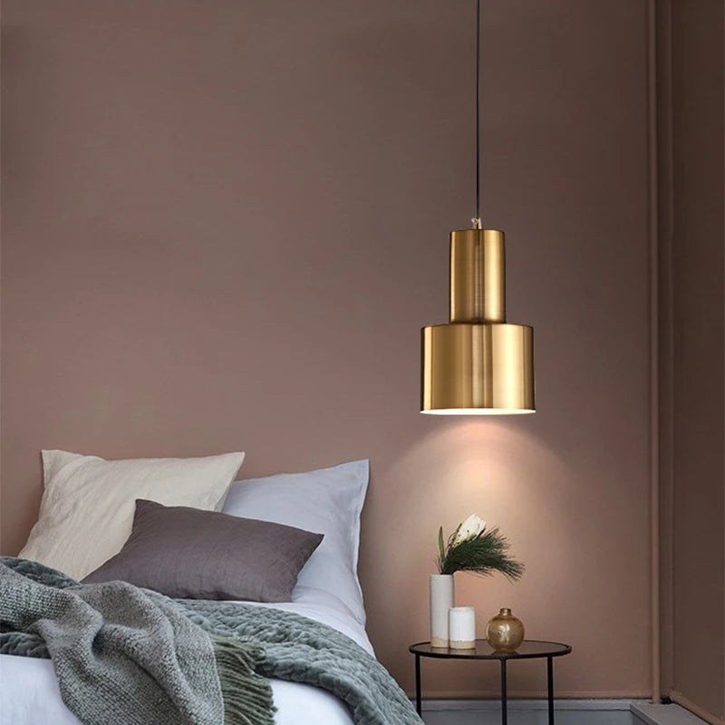 Nordique E27 led lumières or lustres modernes pour chambre cuisine salon loft lampe suspendue étude décoration de la maison luminaire - vue 11 sur 12