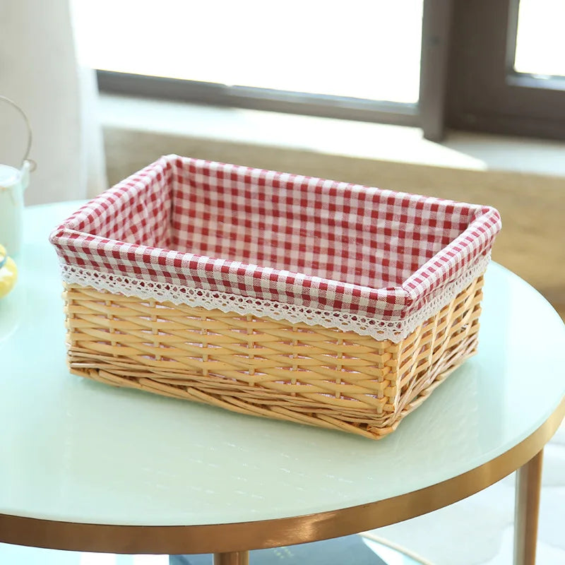paniers de rangement en rotin faits main pour diverses utilisations - vue 10 sur 16
