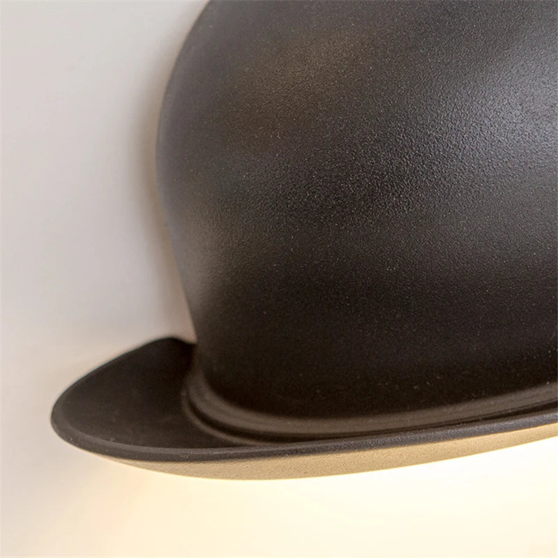 applique murale chapeau à LED aluminium design minimaliste - vue 6 sur 6