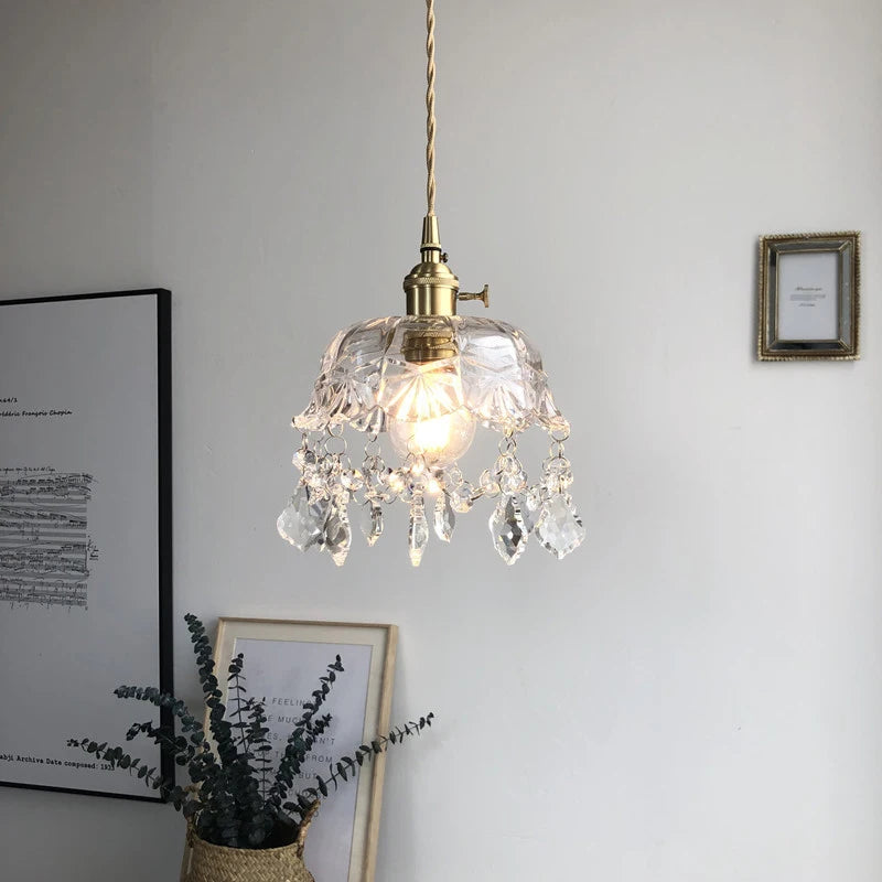 Suspension en cristal au design moderne - vue 5 sur 7