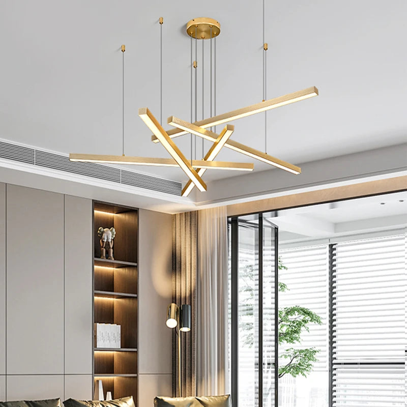 lustre moderne minimaliste pour une ambiance chaleureuse et design - vue 3 sur 17