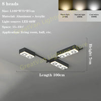 lustre moderne à leds pour éclairage intérieur et décoration