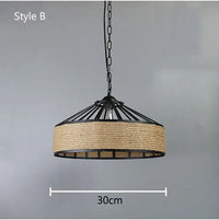Corde de fer industrie américaine Loft lustre créatif phare Restaurant Bar café lumière salle à manger suspension lampe DropLight