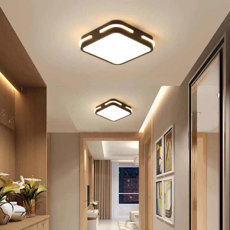 Acrylique Led allée plafonnier pour vestiaire couloir balcon Foyer éclairage lumières minces décoration maison lustre Luminaire - vue 3 sur 14