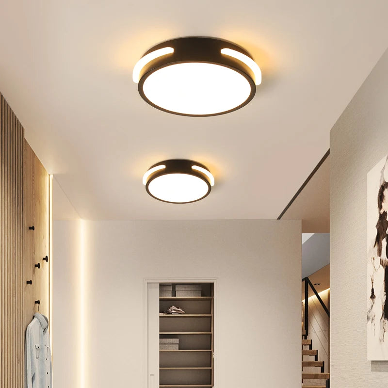 Acrylique Led allée plafonnier pour vestiaire couloir balcon Foyer éclairage lumières minces décoration maison lustre Luminaire - vue 6 sur 14