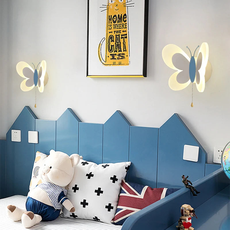 Applique murale LED enfant papillon - vue 6 sur 14