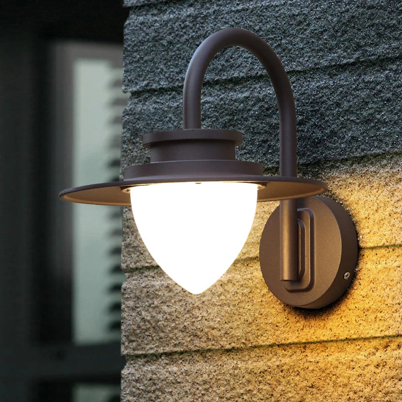 Applique murale extérieure lampe de terrasse 110V décoration éclairage étanche porche jardin porche décoration porte d'entrée terrasse applique murale - vue 4 sur 7