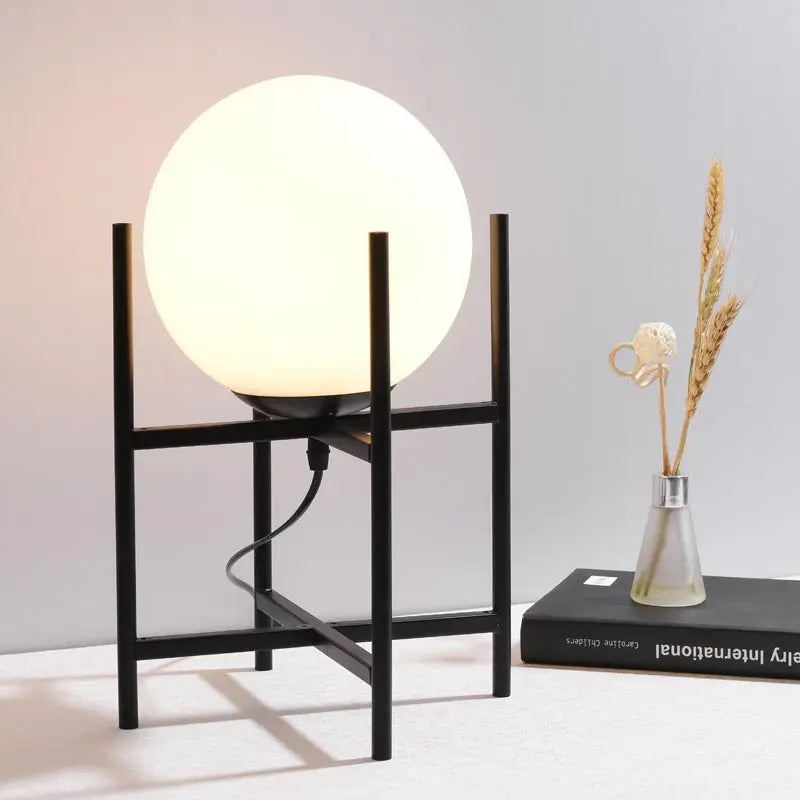 lampe à poser nordique en verre pour décoration moderne - vue 2 sur 16