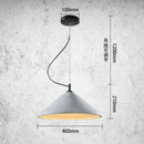 lustre rétro loft design en béton pour restaurant et salon led