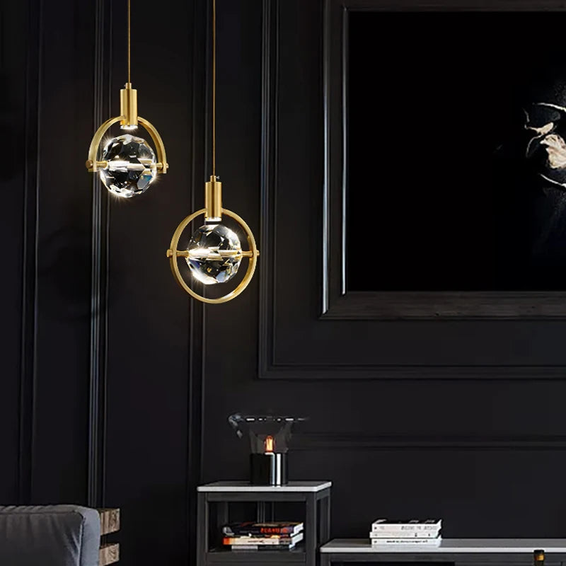 lustre en cristal créatif pour décoration intérieure moderne - vue 5 sur 8