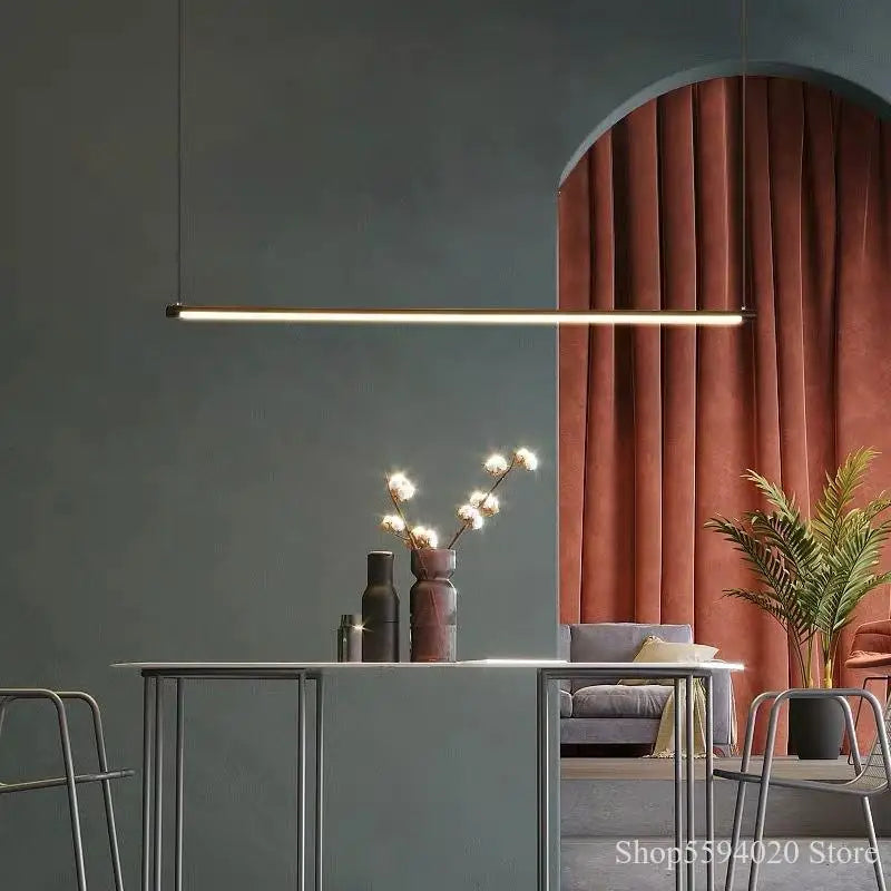lustre minimaliste à led pour décoration moderne et élégante