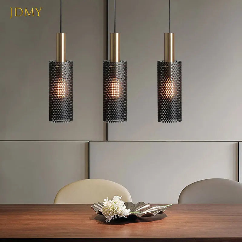 Suspension lampe lampe suspendue nordique moderne loft suspendu lustre dispositif E27 LED lustre cuisine salle à manger bar salon - vue 7 sur 8