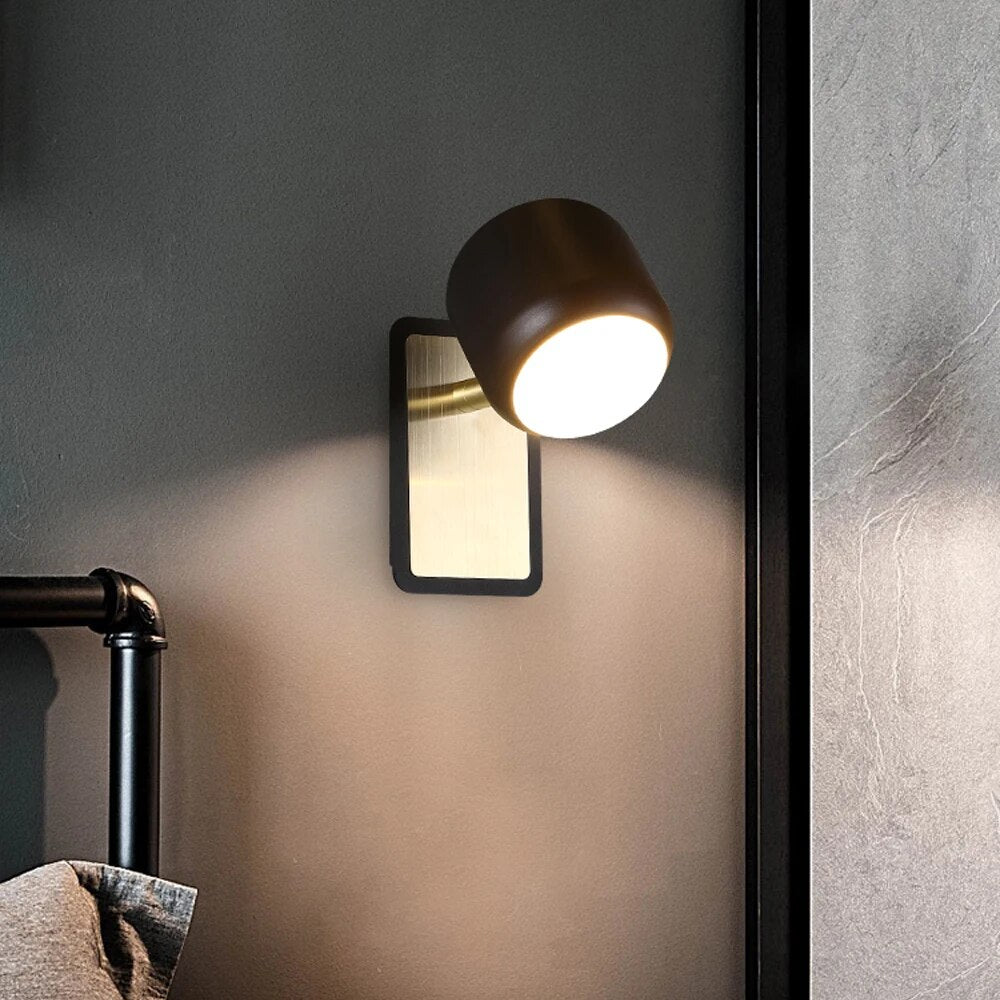 Applique murale LED nordique avec interrupteur 5W