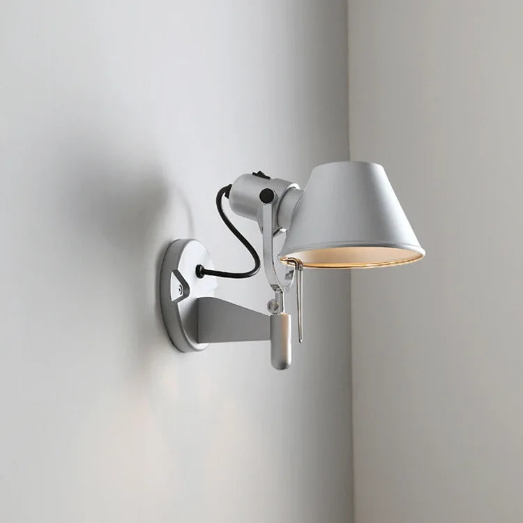 applique murale led moderne à bras long pliable et réglable pour lecture - vue 5 sur 16