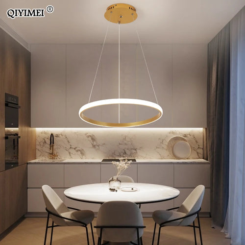 lampe led suspendue en aluminium luminaire décoratif d'intérieur nouveau