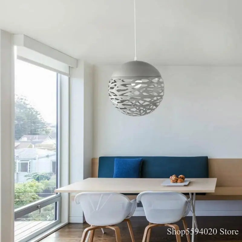 suspension led moderne en métal pour intérieur décoratif - vue 4 sur 8