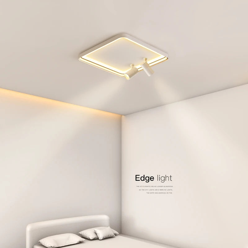 Plafonnier moderne à LEDs lumières pour salon chambre intérieur rond carré Rectangle monté en Surface éclairage - vue 4 sur 16