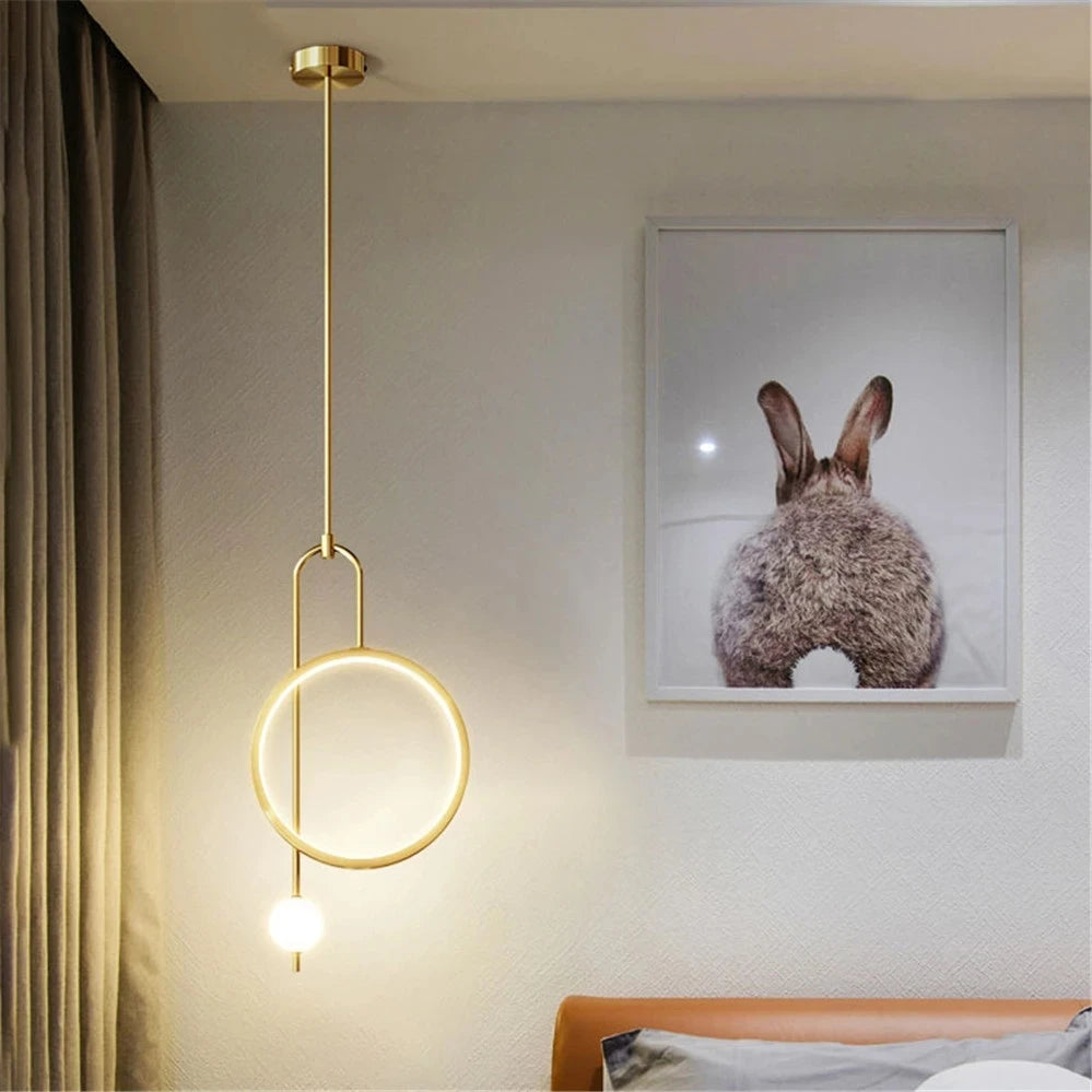 Suspension LED design nordique déco intérieur - vue 5 sur 8