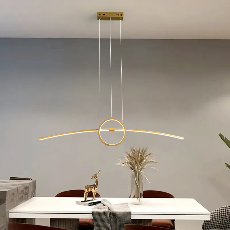Suspension LED moderne créatif suspension maison intelligente Alexa - vue 4 sur 8
