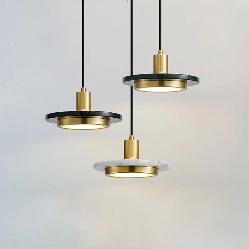 suspension en marbre naturel style nordique minimaliste